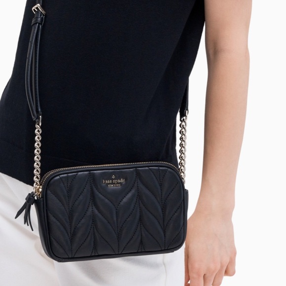 ⛔️SOLD⛔️Authentic Kate Spade Quilted leather Crosb - Picture 5 of 8